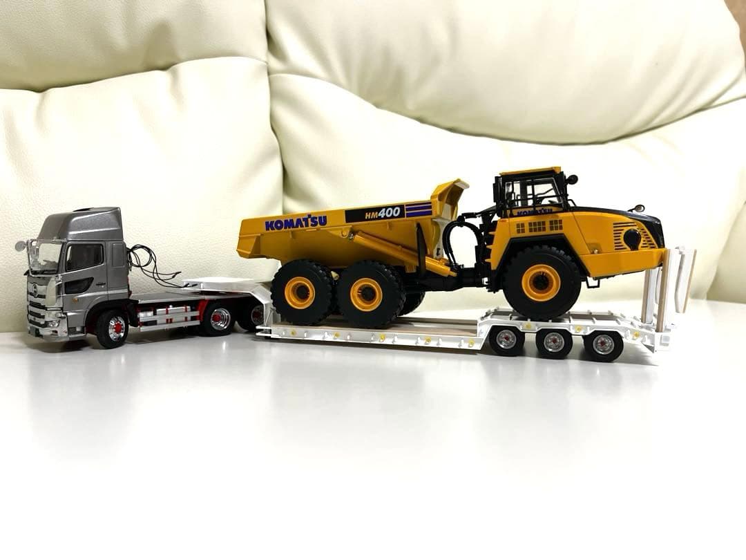 1/50 3軸低床トレーラー自動あゆみ　ケンクラフト プロフィア 用　重機　建機