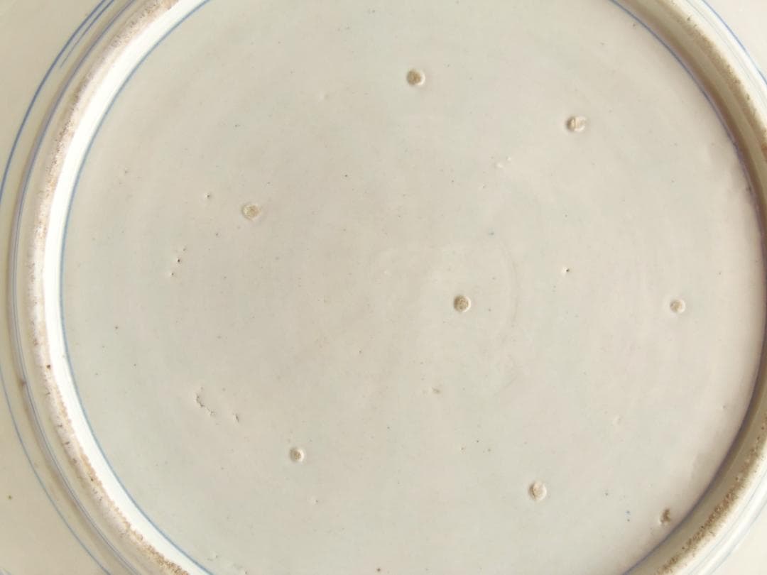 474mm 古伊万里 骨董品 風景画 陶器の皿 飾り皿 装飾皿 床飾り 伊万里焼