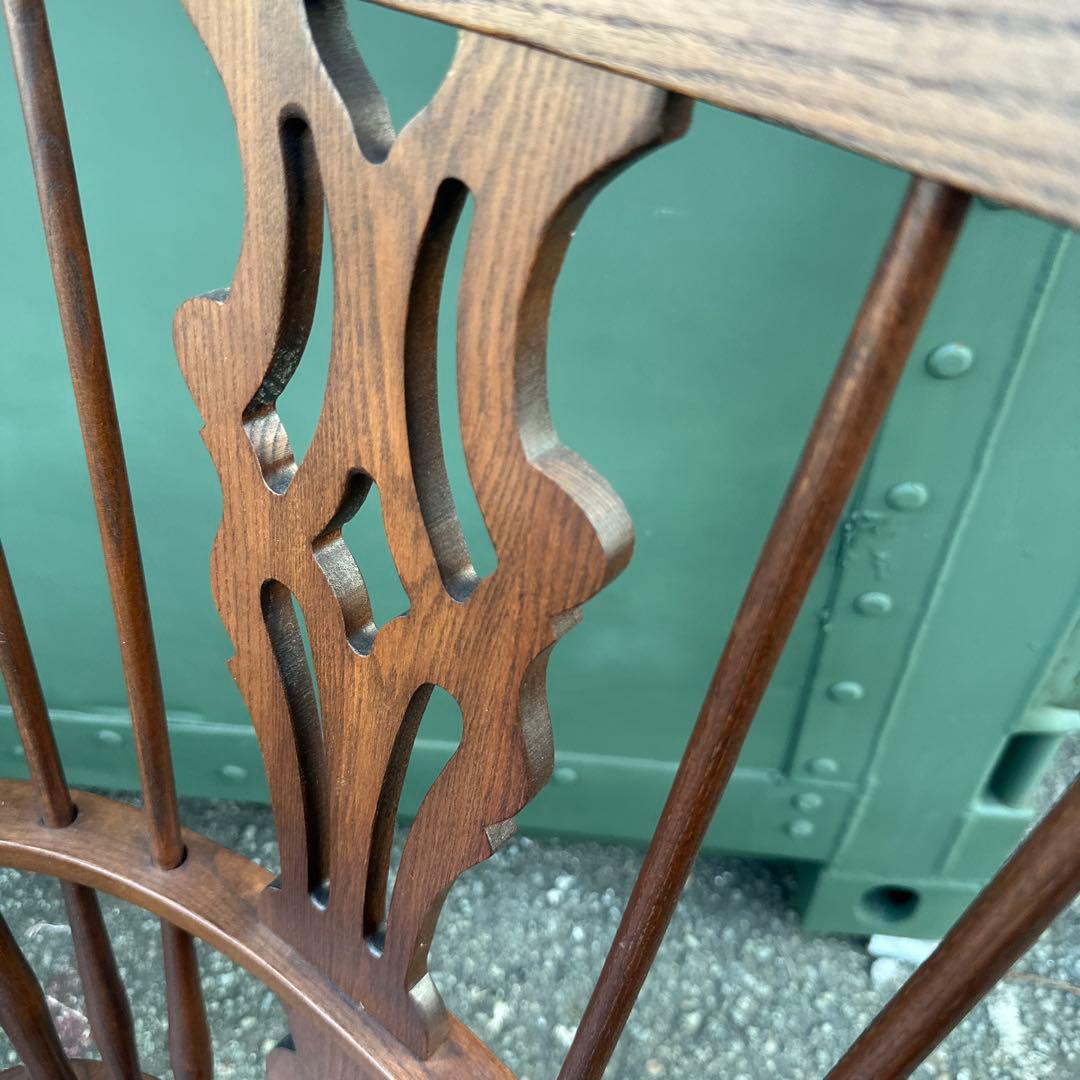 瞬間お値下げ‼️豪邸発掘品‼️木製スピンドルバックチェア アームチェアヴィンテージ