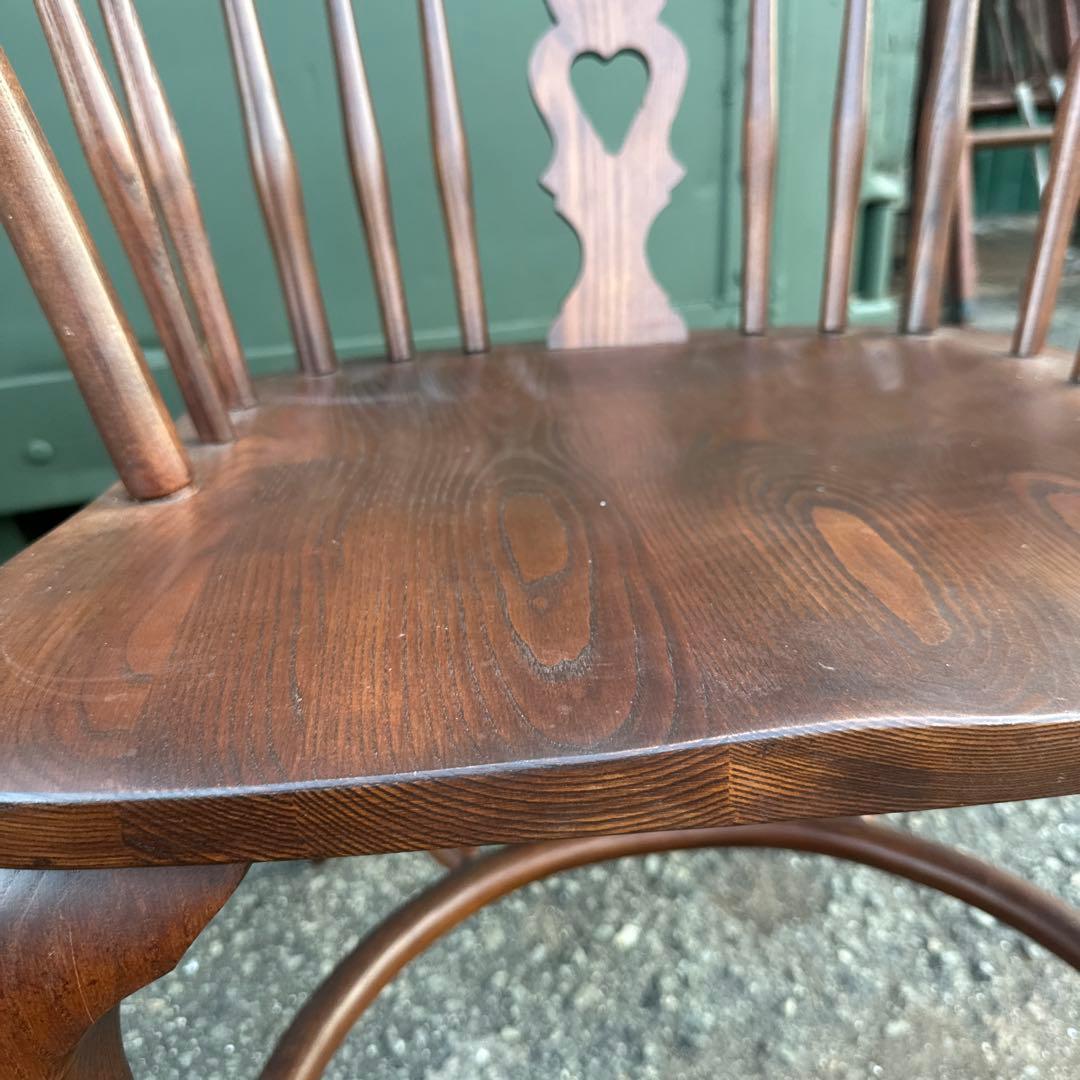 瞬間お値下げ‼️豪邸発掘品‼️木製スピンドルバックチェア アームチェアヴィンテージ