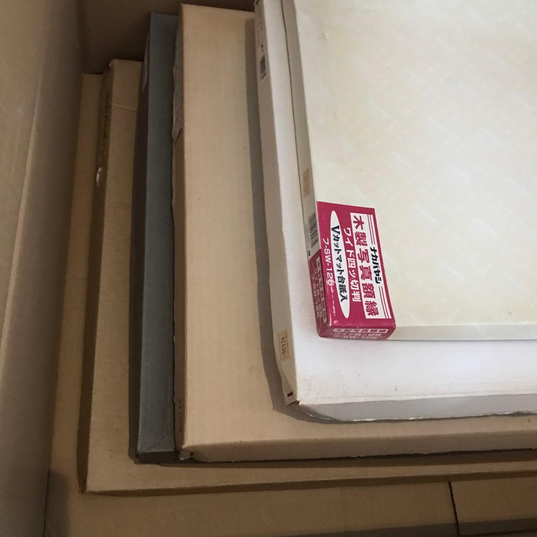 木製額縁セット（ブラック・ブラウン・ピンク）７点