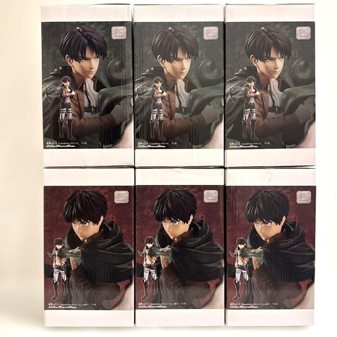 進撃の巨人　フィギュア　grandista エレン　リヴァイ　×6体
