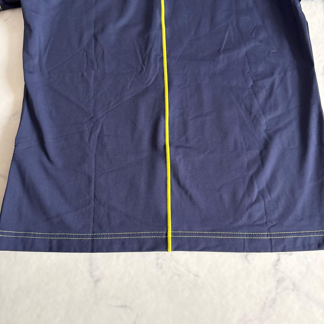 マーク＆ロナ モックネック Tシャツ ゴルフウェア ネイビー 38