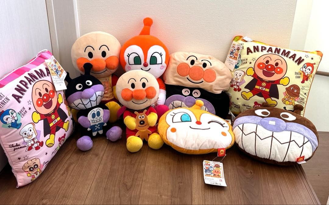 アンパンマン クッション ぬいぐるみ ティッシュカバー まとめ売り 10点