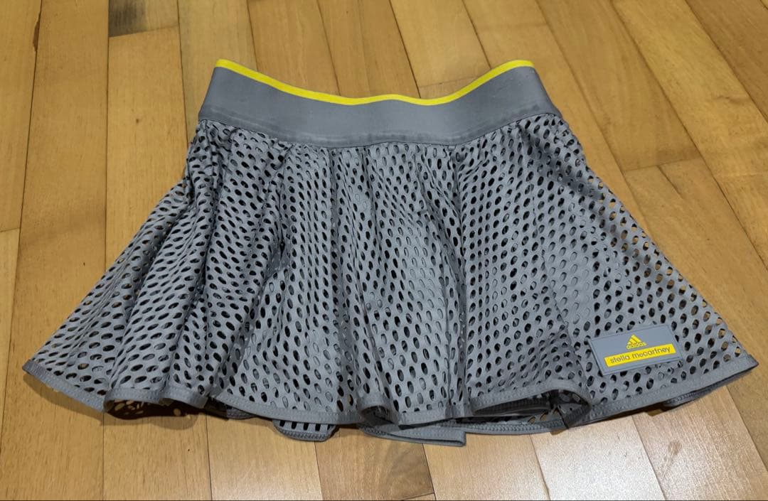 adidasアディダス・ステラ・テニススコート・グレー・S