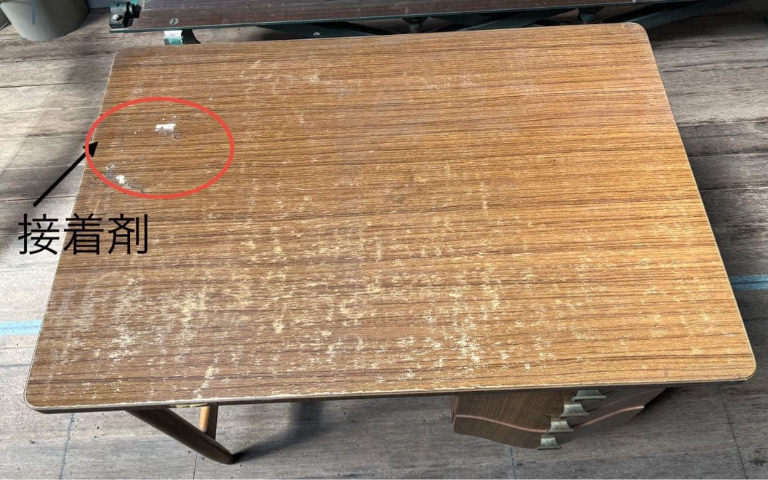 【希少】引き出しが曲線になっている机　アンティーク　レトロ