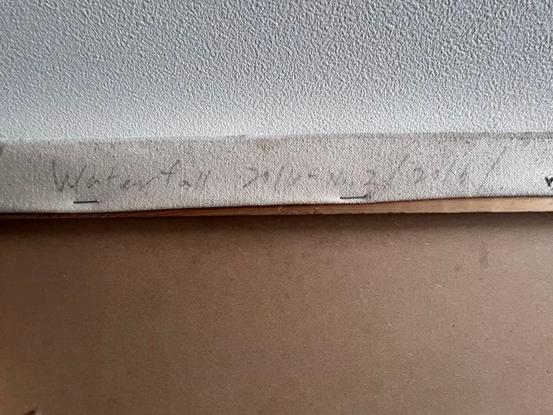 cassina購入アート山野辺英明　抽象画　キャンバス80×60 カッシーナ