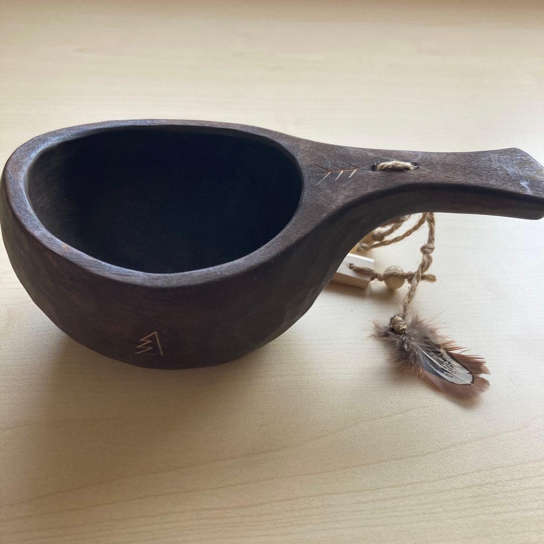 【新品】ソウルオブシベリア　#4 ホワイトペンダント　No.1007 ククサ