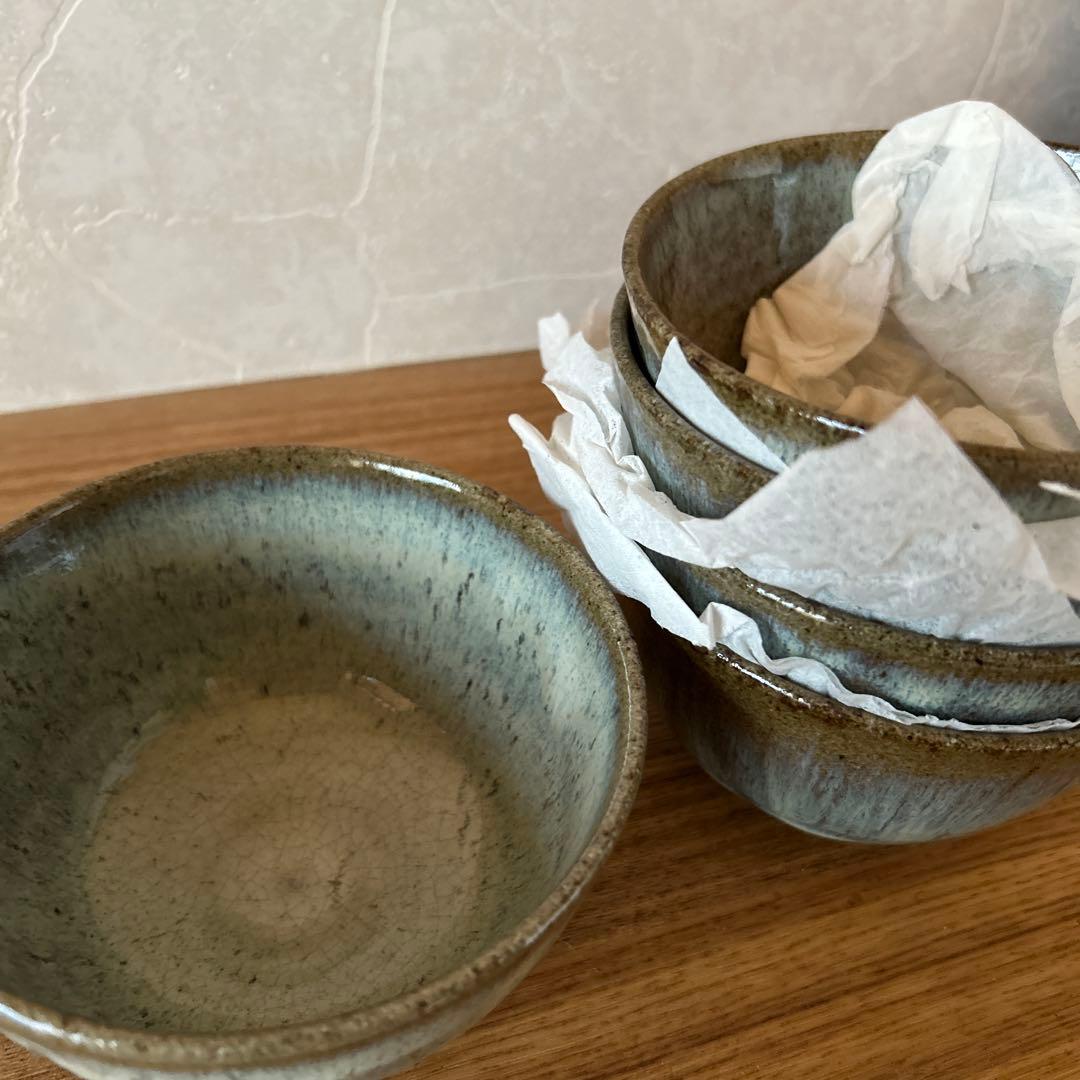 武村利左衛門　朝鮮唐津　数茶碗　10客　茶道具