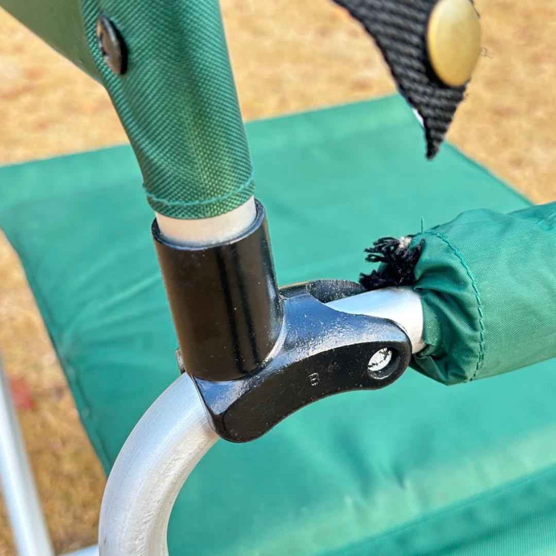 【廃盤希少】スノーピーク FDチェアワイド グリーン  PEAK 旧ロゴ