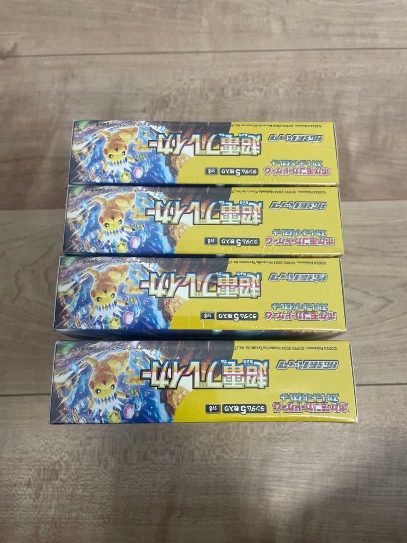 ポケカ　超電ブレイカー4box シュリンク付き　新品未開封