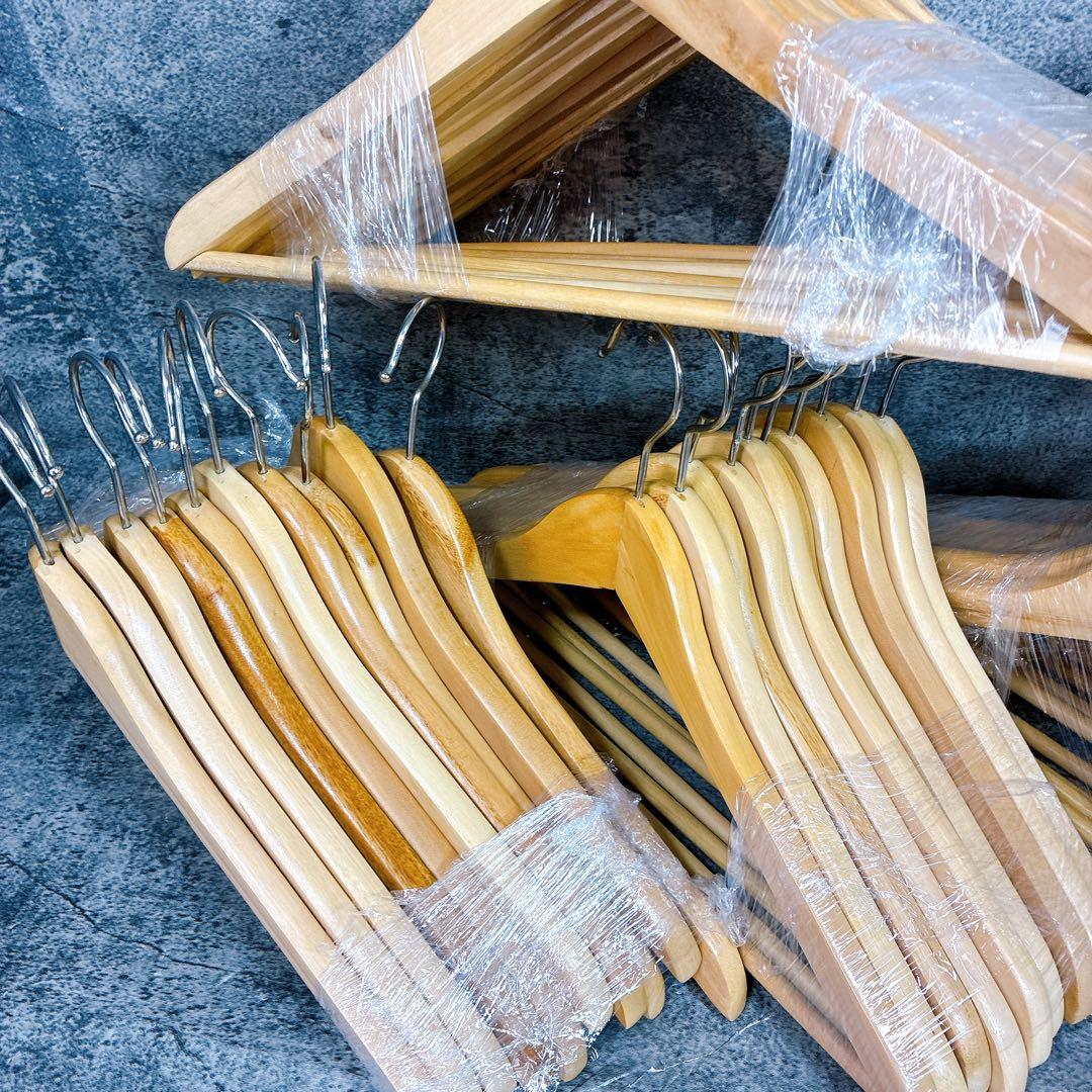 木製ハンガーセット60本　まとめ