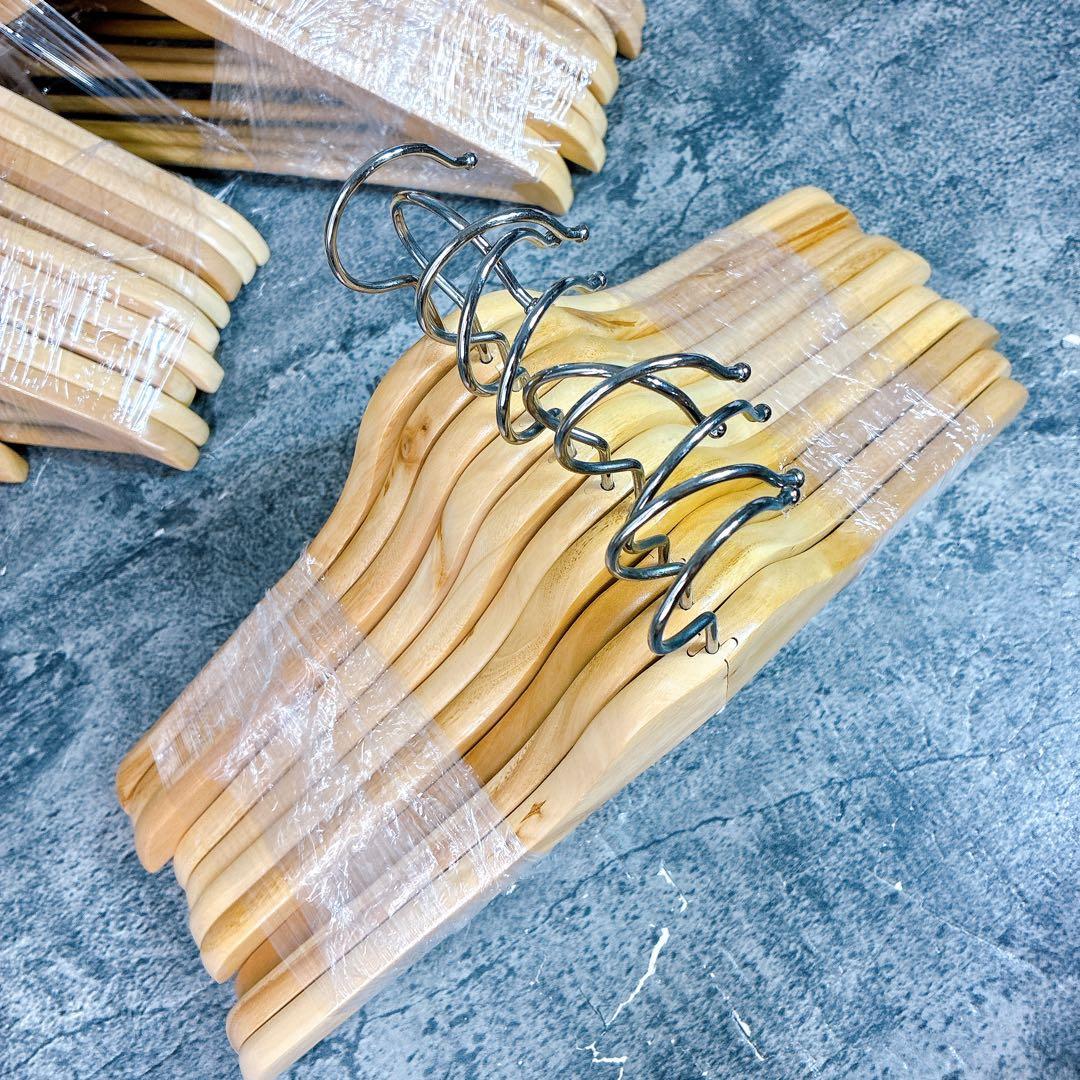 木製ハンガーセット60本　まとめ