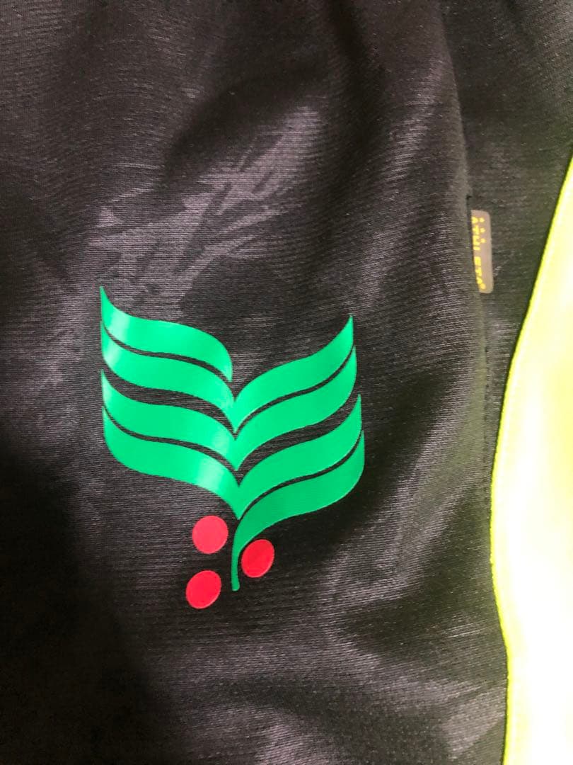 ATHLETA ジャージ 上下セット ブラック/イエロー　サイズＬ