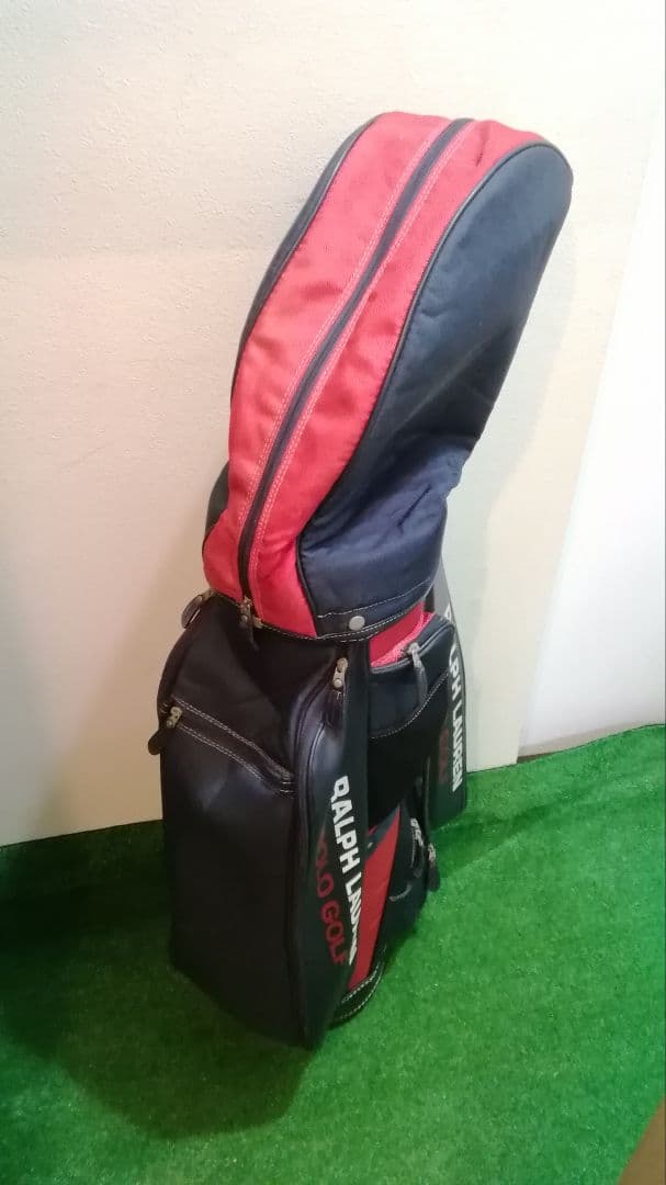 Ralph Lauren Polo Golf キャディバッグ ネイビー/レッド