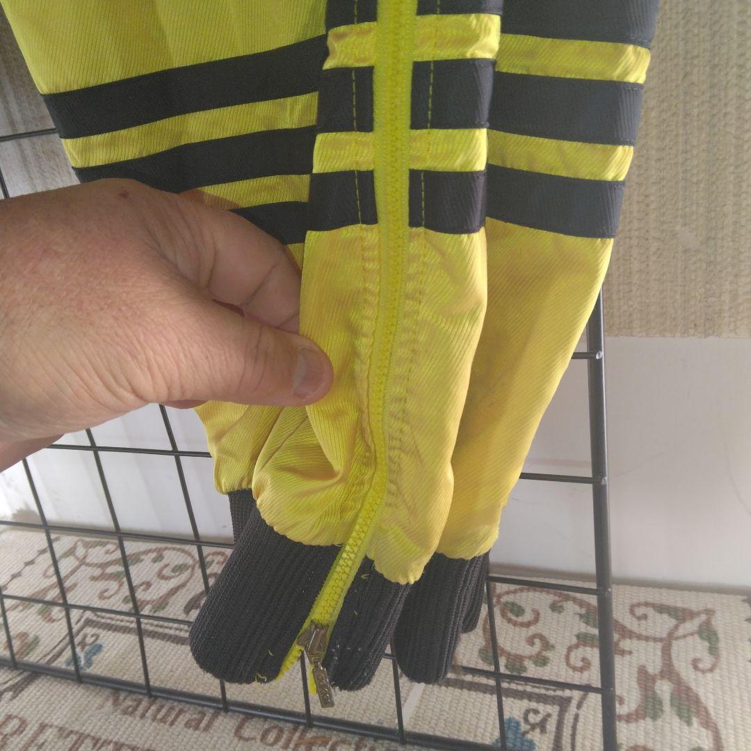 Vintage-adidasウィンドブレーカー 上下セット:2L:黒/黄/白