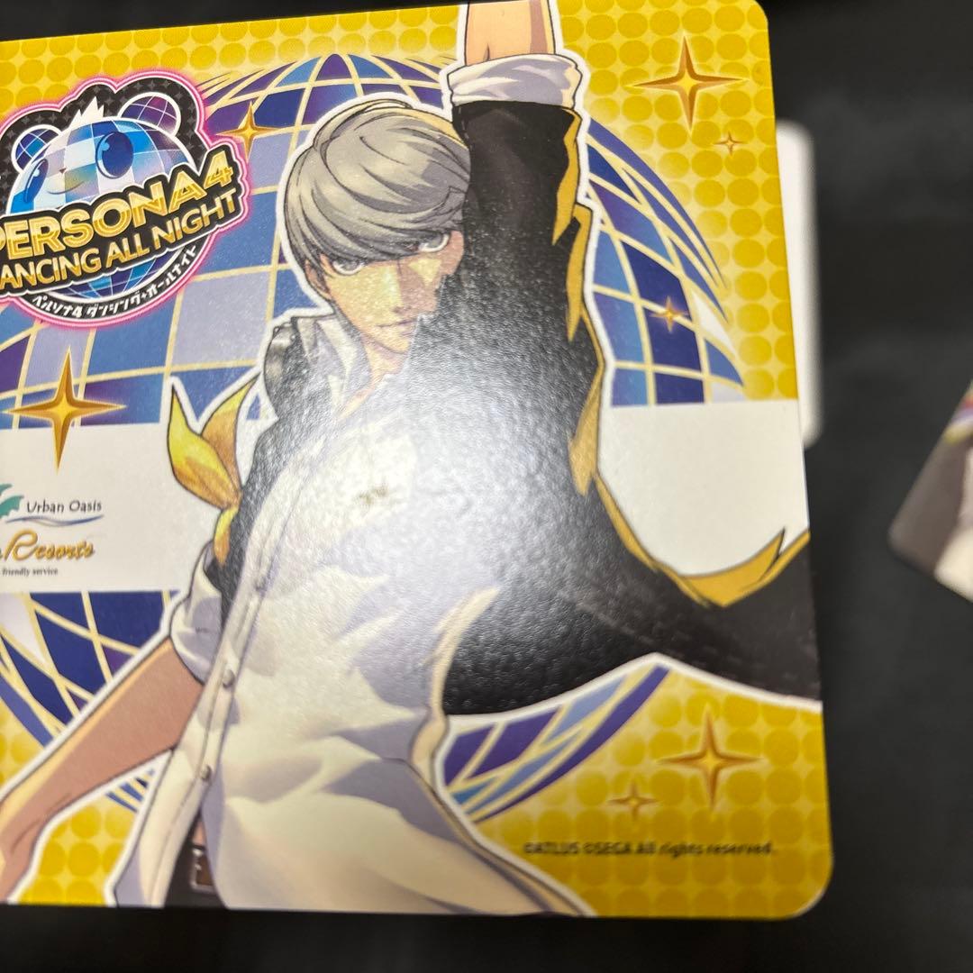 希少 ペルソナ 鳴上悠 主人公 コースター 3種 ダンシング パセラ シロバコ