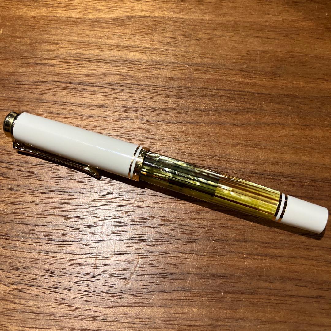 Pelikan 万年筆とインクセット ホワイトトータス スーベレーン M400