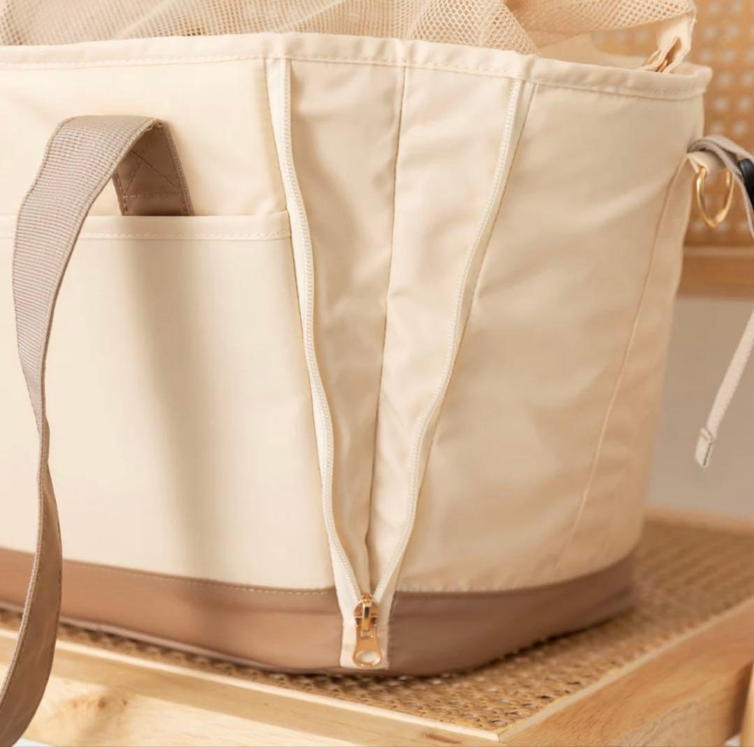 【美品】2wayショルダートートスクエアペットバッグ