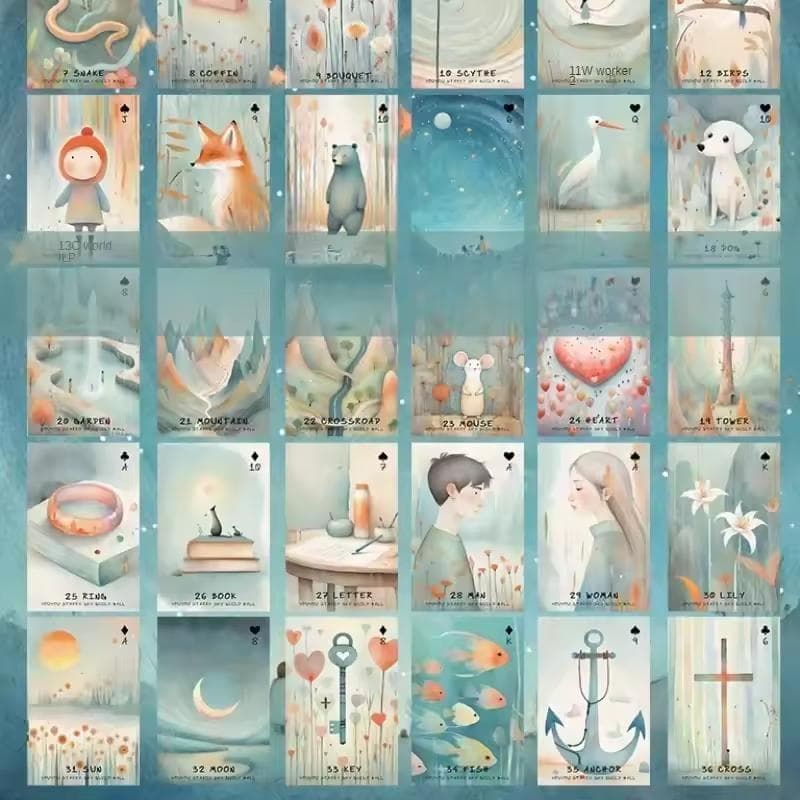 【正規品ルノルマンカード】ゆめかわいい✨アンティークなおとぎ話のようなデッキ