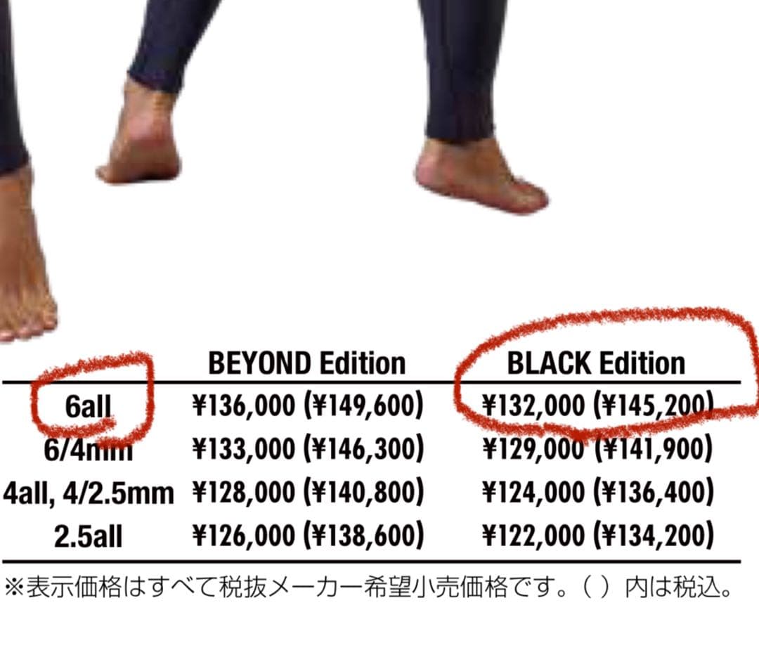 RASHブラックエディション（145000円）