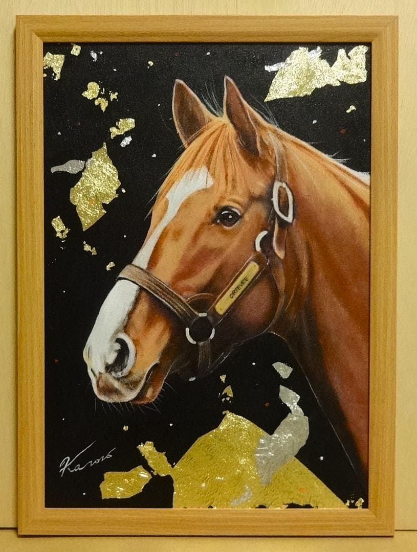 上鈴木正一 油彩画 B4『オルフェーヴル5』新作原画 超オススメの作品です!!!