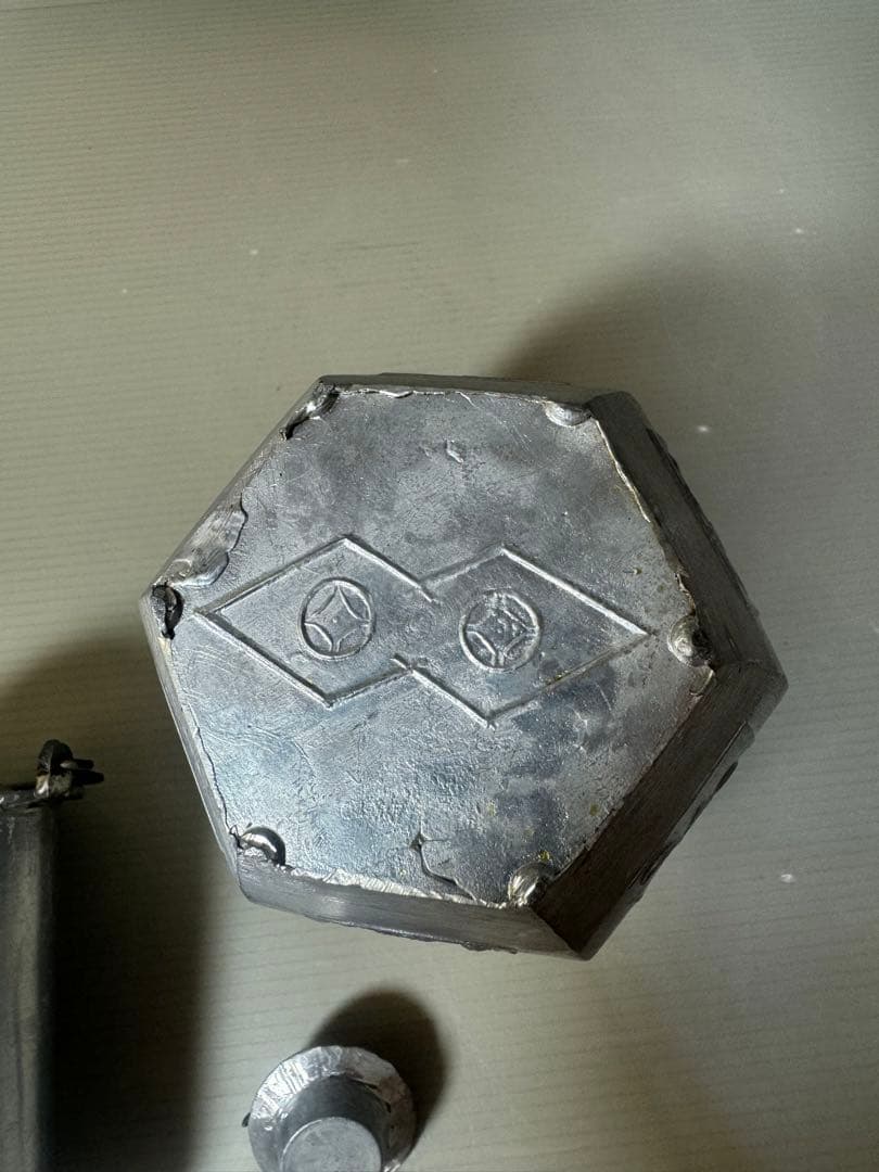 2396  中国酒器　六角チロリ　錫製  骨董品