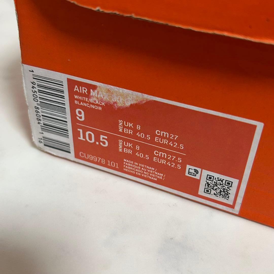 ナイキ エアマックス 90 ゴルフ ホワイトブラック ゴルフシューズ 白