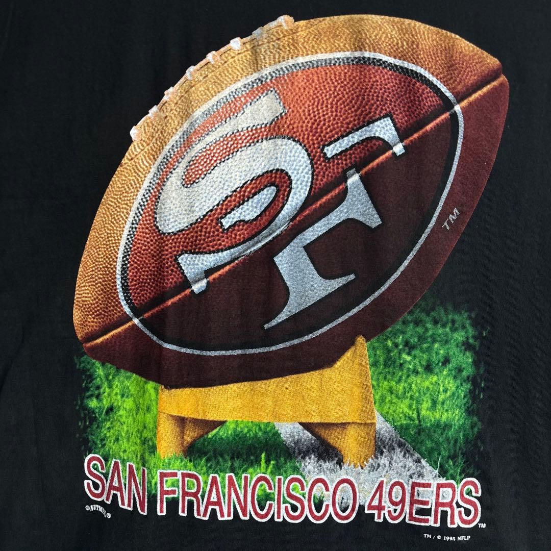 サンフランシスコ49ers NFLNUTMEG USA製 1995年TシャツXL