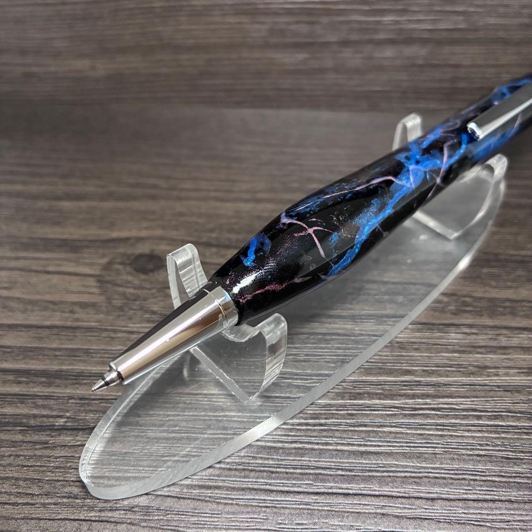 【青紫一閃雷鳴】 ボールペン0.5 （flagship model）