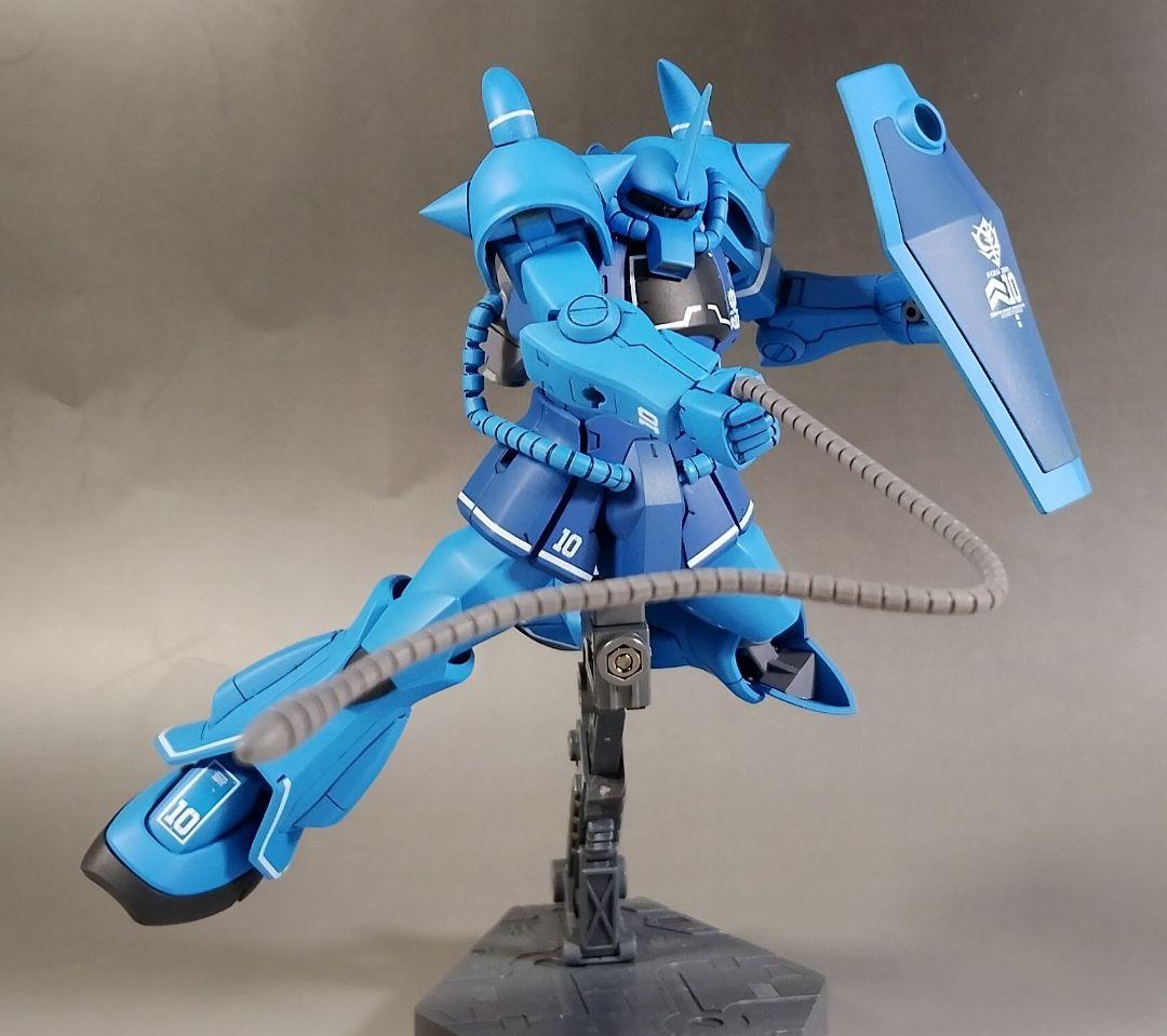 HG HGUC 1/144 グフ 改修 全塗装 完成品 ランバ・ラル
