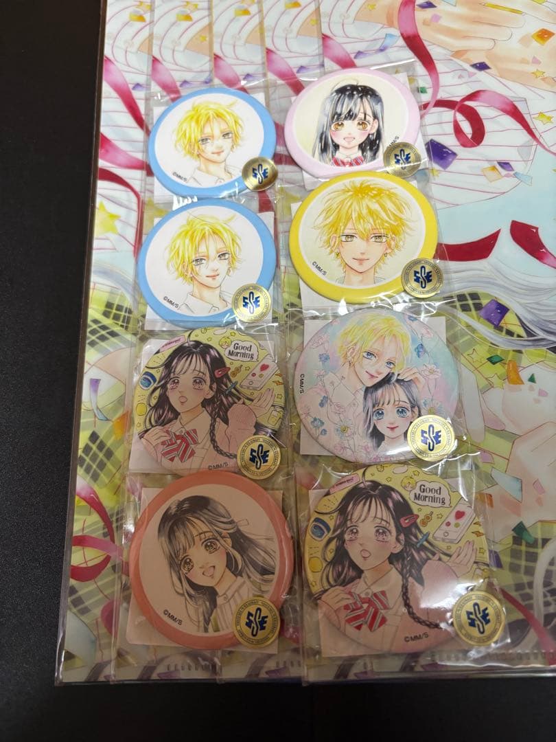 ハニーレモンソーダ　くじメイト　C賞 クリアファイルと缶バッジセット