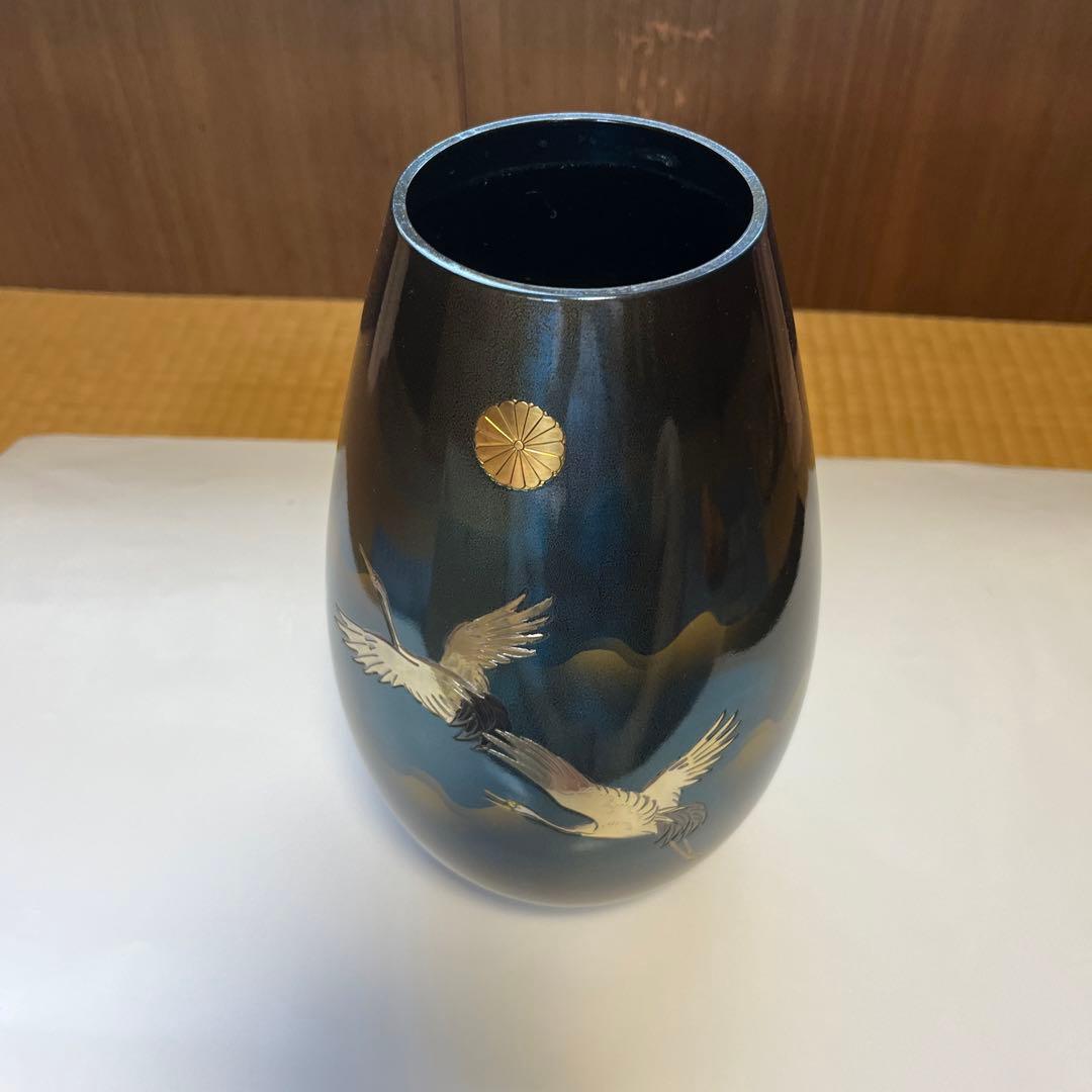 【美品】　鋳餇花瓶 秀麗　佐野宏采　作