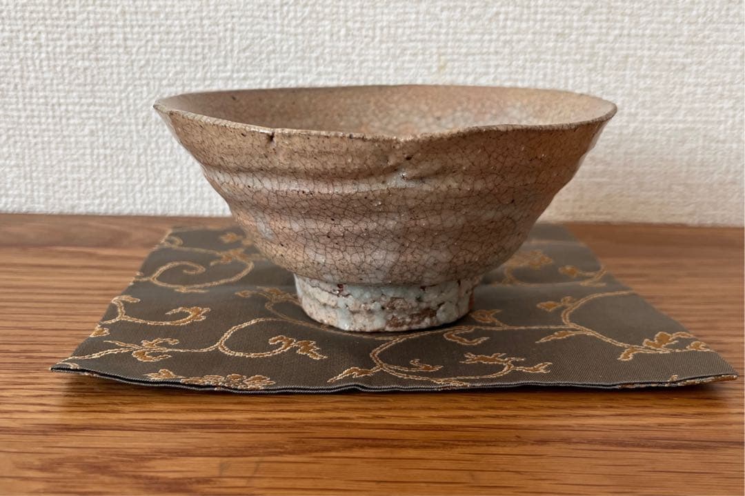 崎陽高麗 小井戸茶碗 （川瀬 隆一郎作）共箱 【茶道用抹茶碗】