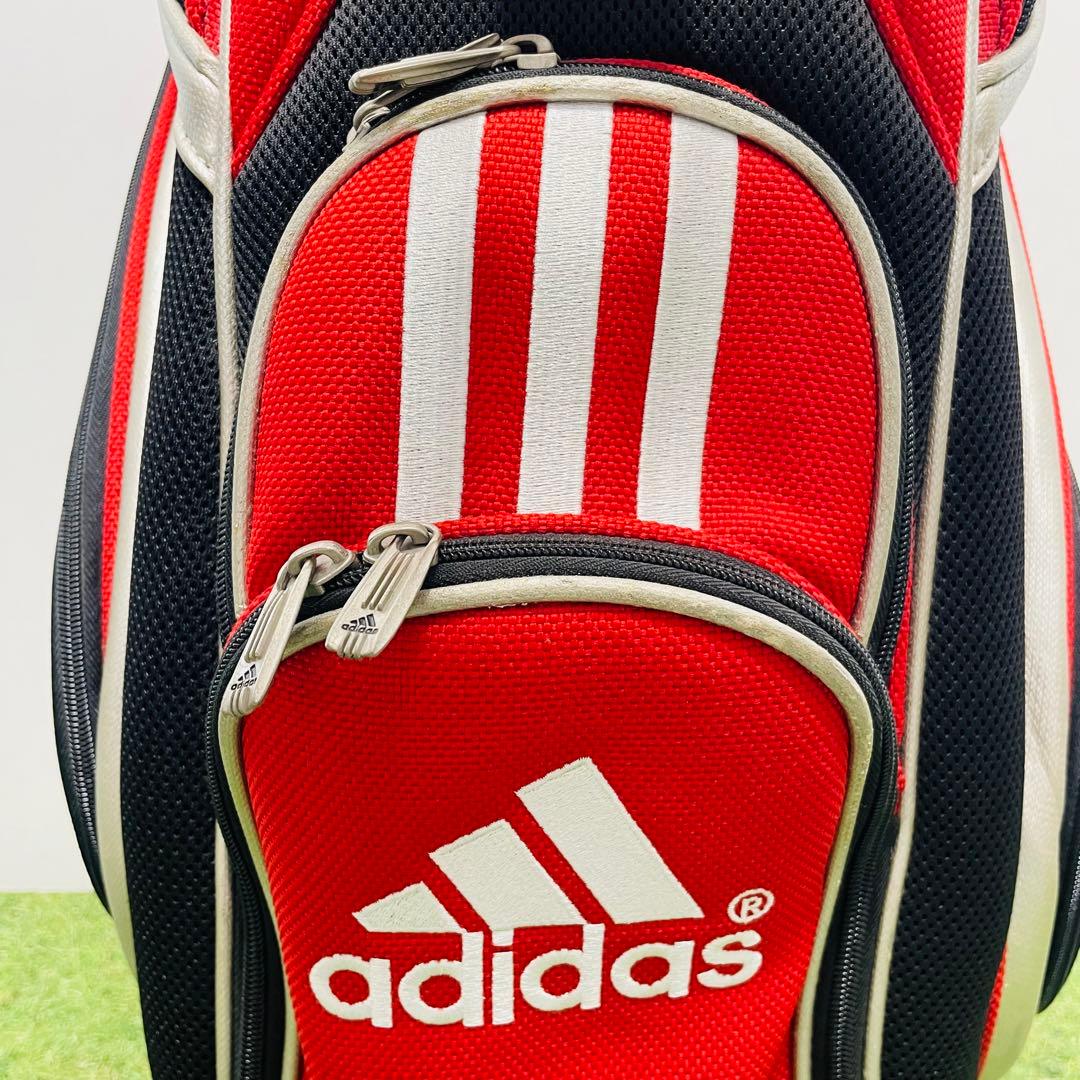 adidas アディダス ゴルフ キャディバッグ 赤黒