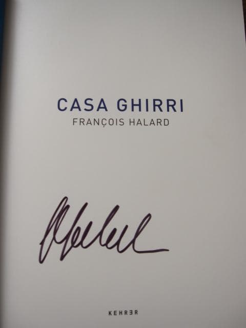 CASA GHIRRI　Francois Halard　直筆サイン入り