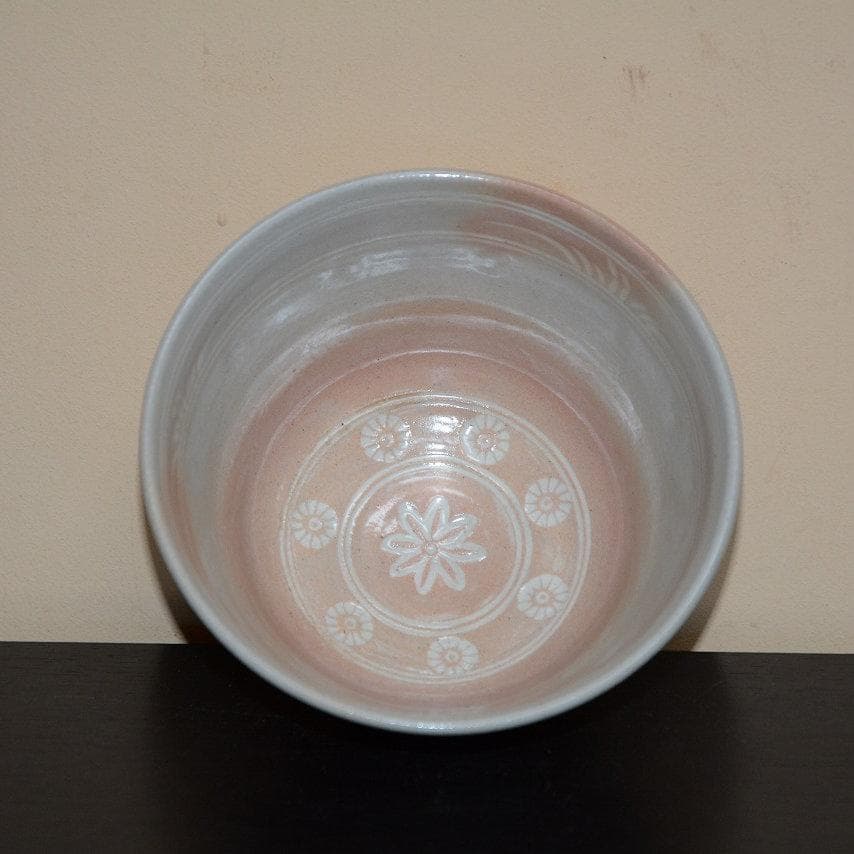 茶道具　数茶碗　９個　御本三嶋茶碗　田中渓峰造　共箱付　中古品　送料込み