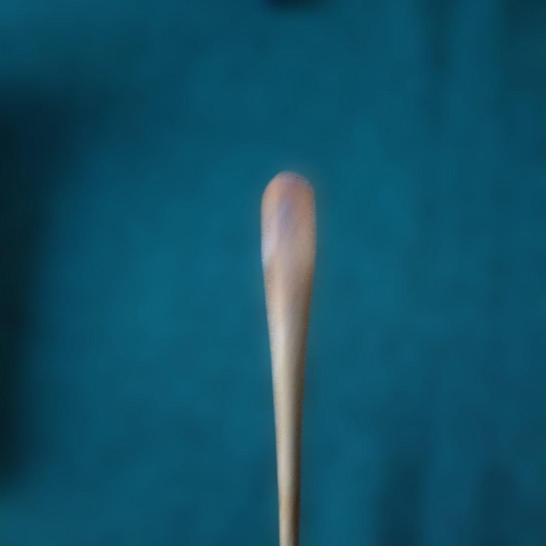 ラッキー　竹製 茶杓 専用ケース付き