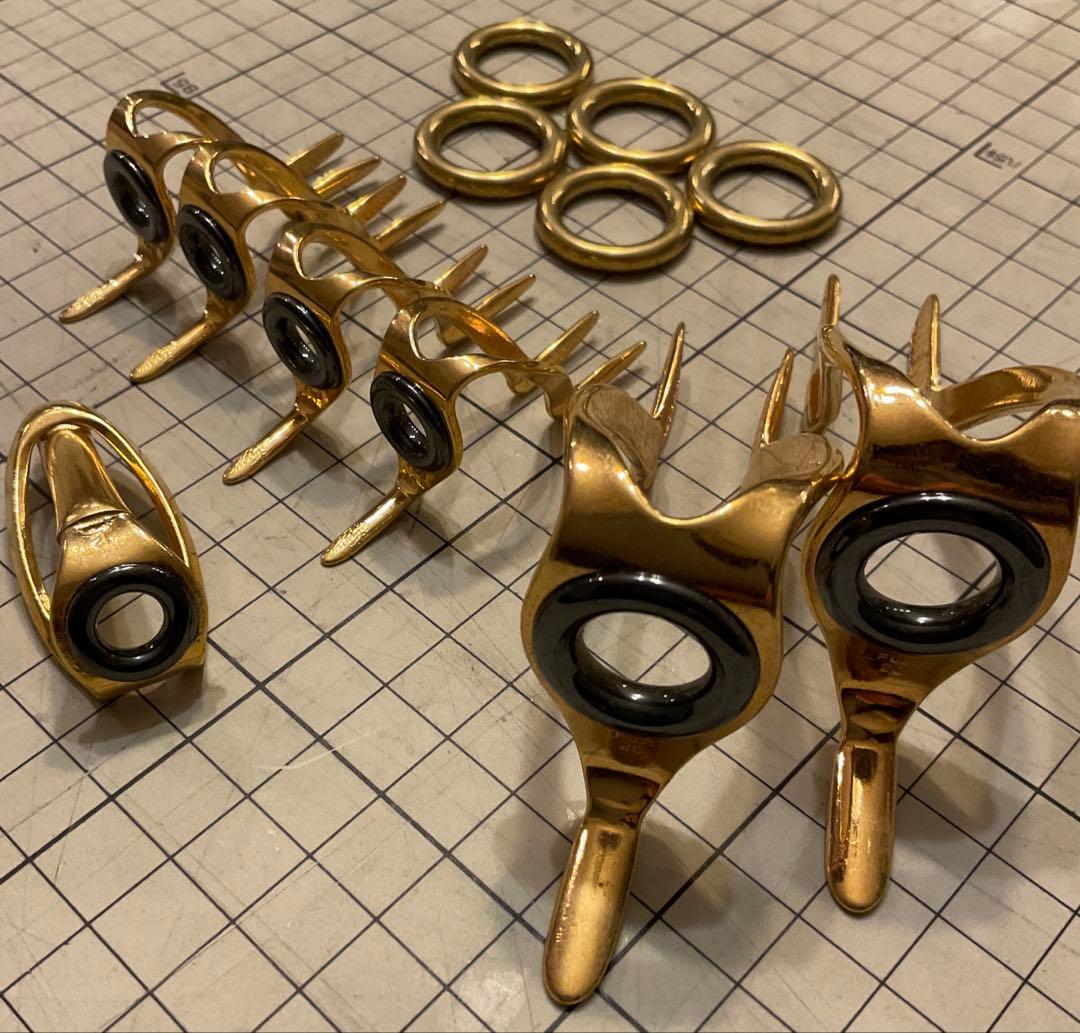 s*e様 Fuji 富士工業 クエ　深海　トローリング　大物竿用　ゴールド ガイ