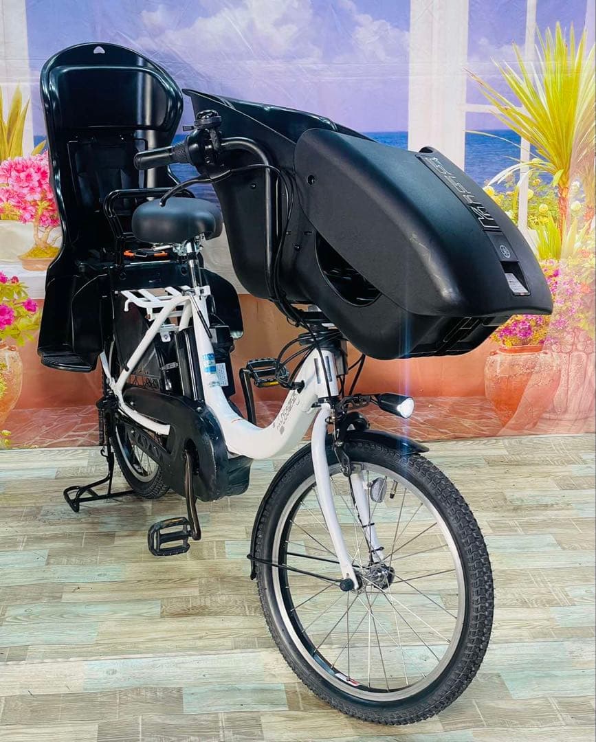 パスキス12AH⭐️激レアモデル！ヤマハ子供乗せ電動アシスト自転車Y3273