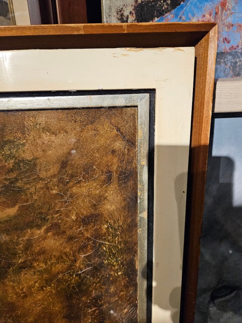 ​真作 角浩 1975年作 油彩『阪』当時3万円で版画化もされた最高傑作 ドンキ