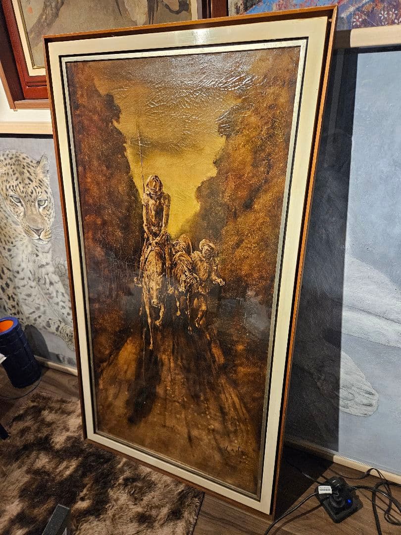 ​真作 角浩 1975年作 油彩『阪』当時3万円で版画化もされた最高傑作 ドンキ