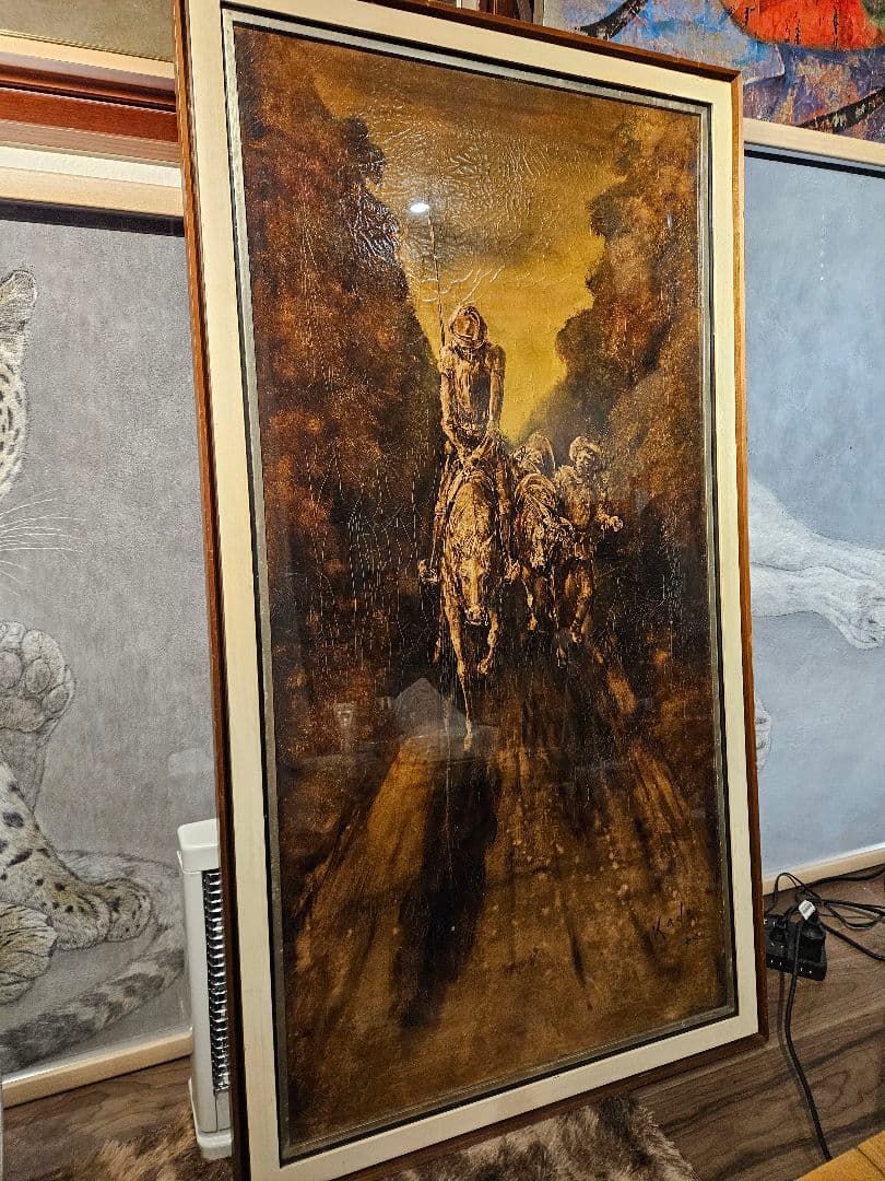 ​真作 角浩 1975年作 油彩『阪』当時3万円で版画化もされた最高傑作 ドンキ