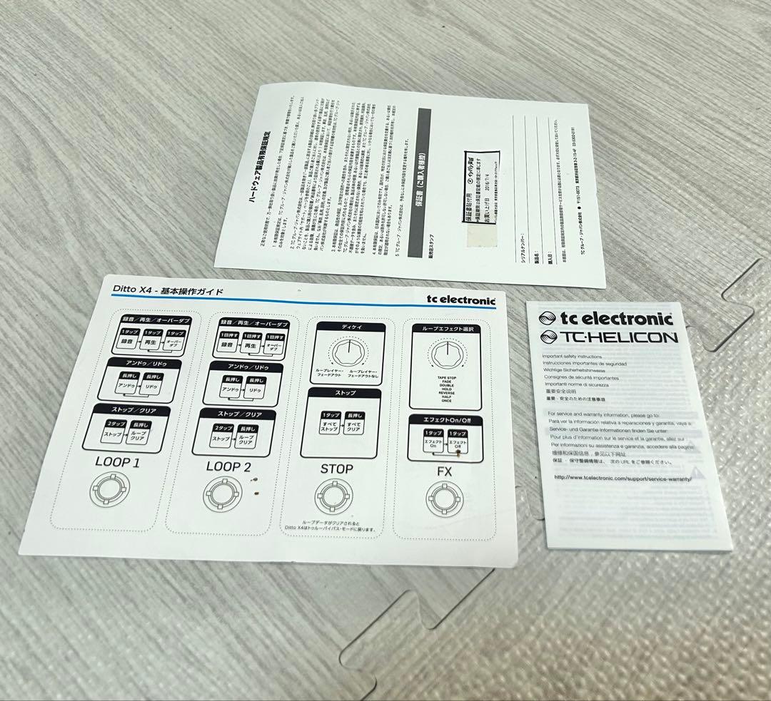 ジャンク品 tc electronic Ditto X4 looper ルーパー