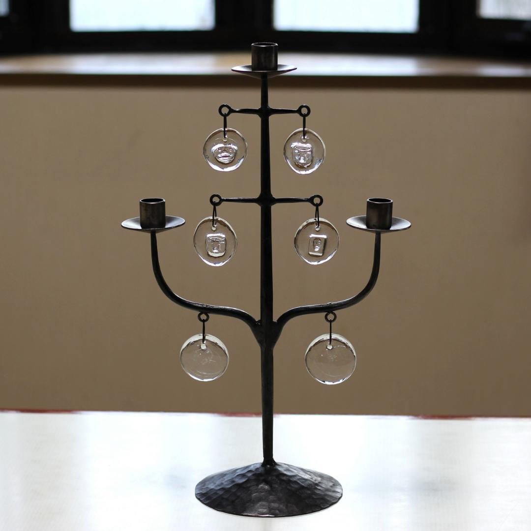 【初期・大・刻印】Erik Hoglund　エリックホグラン　キャンドルホルダー