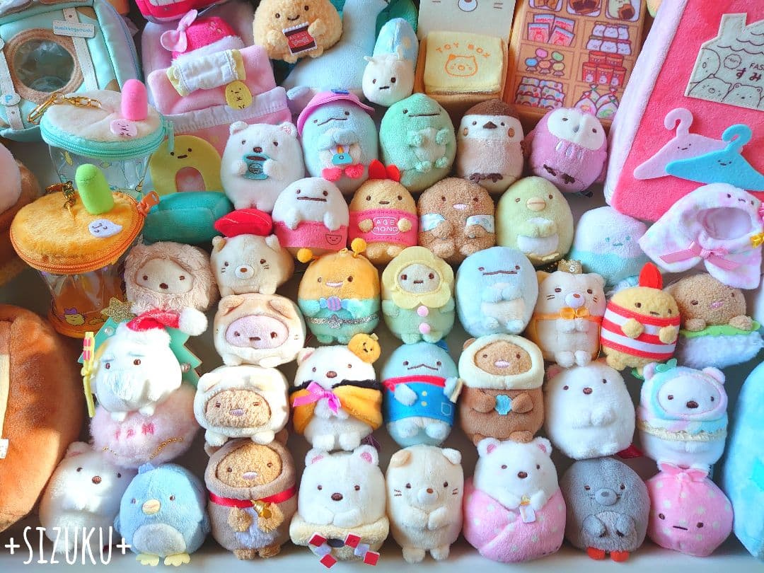 【豪華100点】すみっコぐらし ハウス 家具他 てのりぬいぐるみ まとめ売り