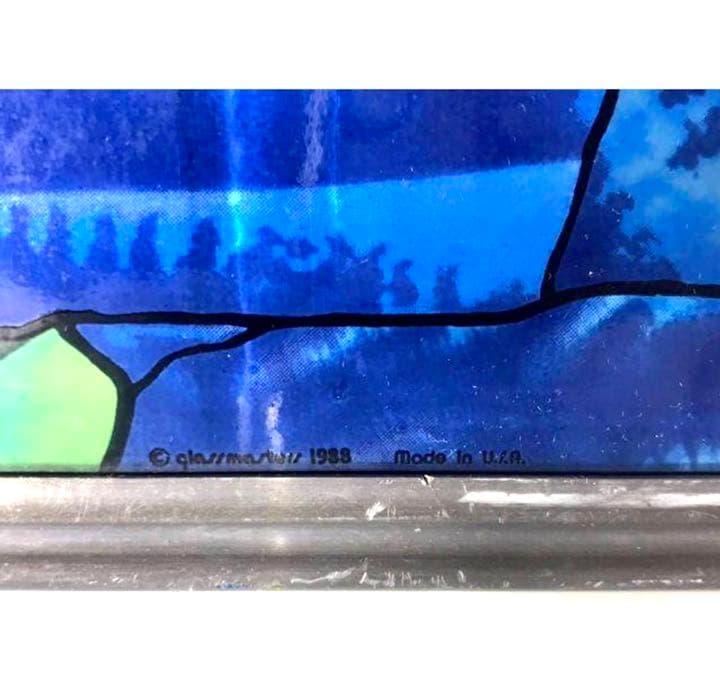 グラスマスターズ社 ヴィンテージ ステンドグラス 植物園 睡蓮の池 USA