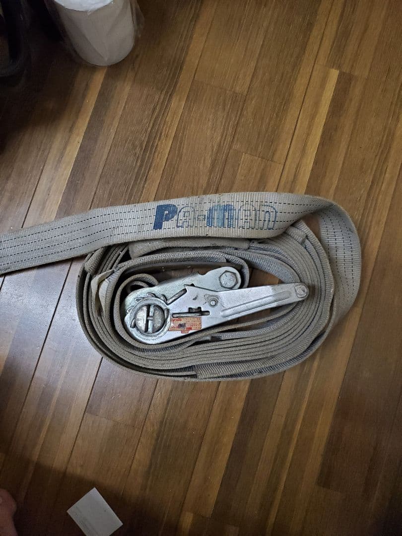 PA-MAN ラッシングベルト、スリングベルト2.5m×2本 2.0m1本