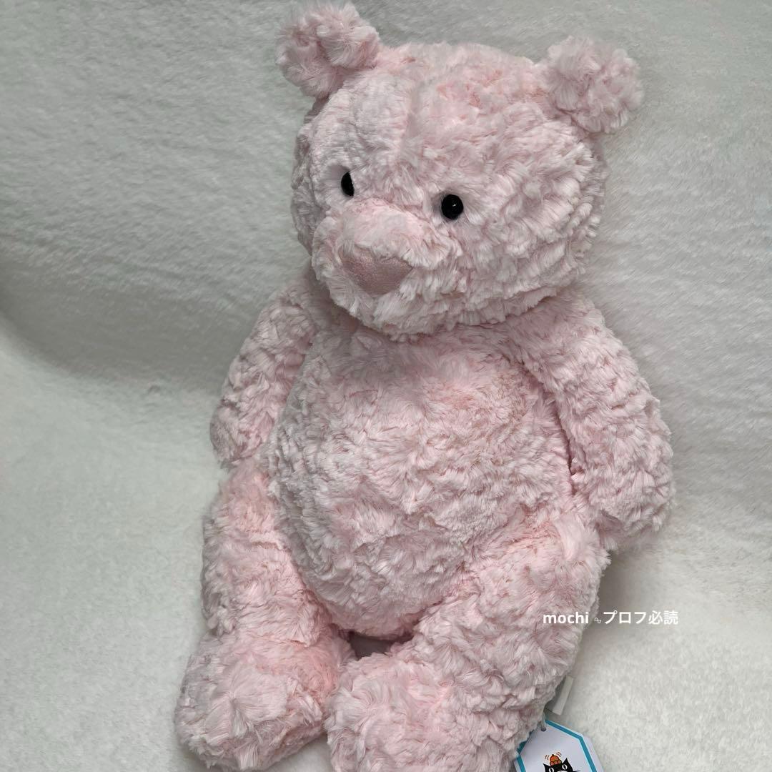  Leola bear large pink くまぬいぐるみ新品