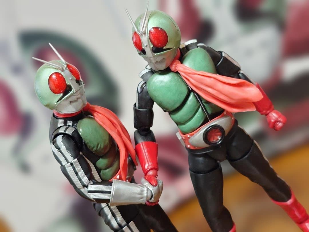 真骨彫　仮面ライダー新1号＆新2号